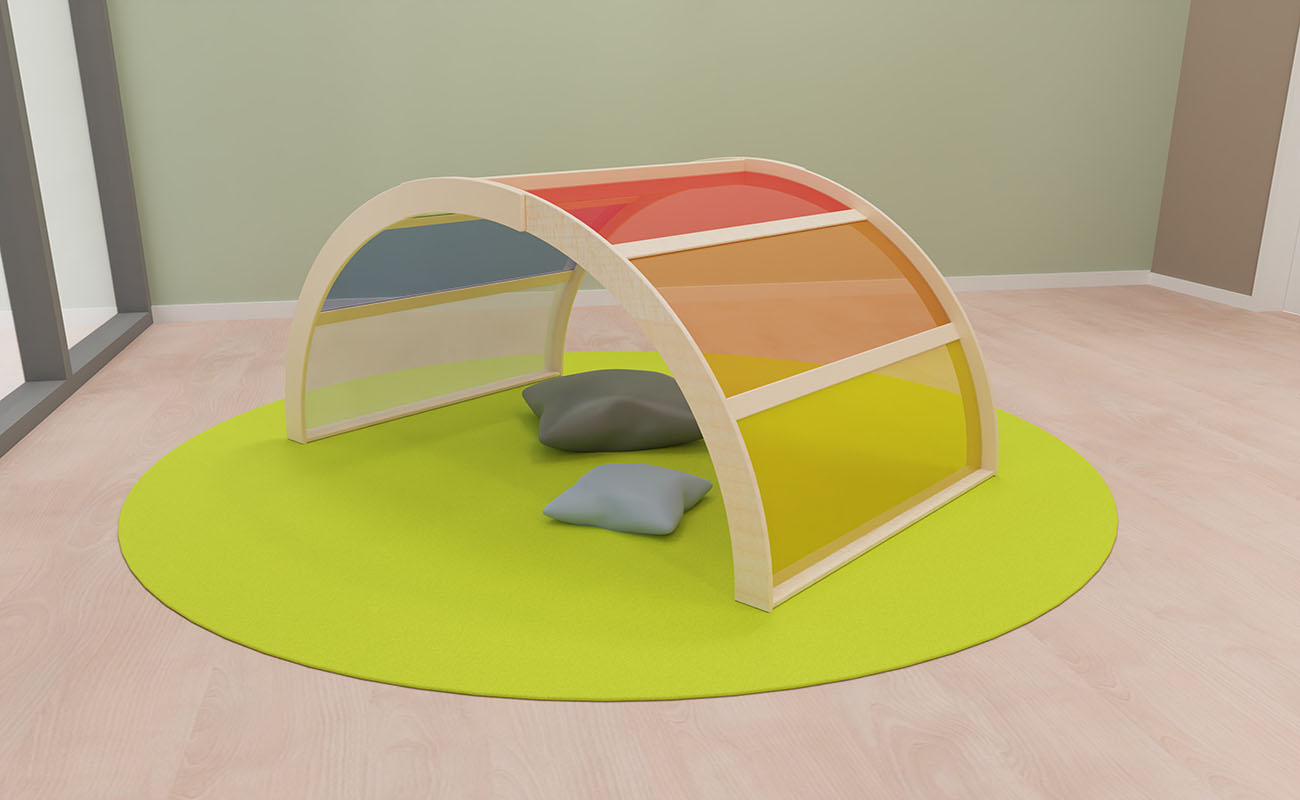 EduCasa Regenbogen mit Acrylglas und tollem Lichtspiel und Bodenmatte
