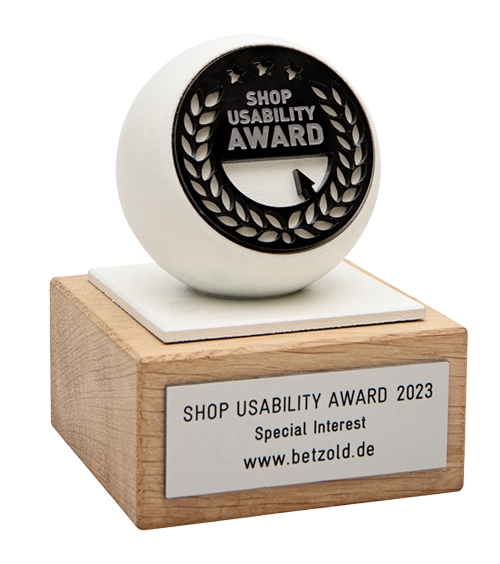 Shop Usability Award 2023 Auszeichnung Shop Usability Award 2023