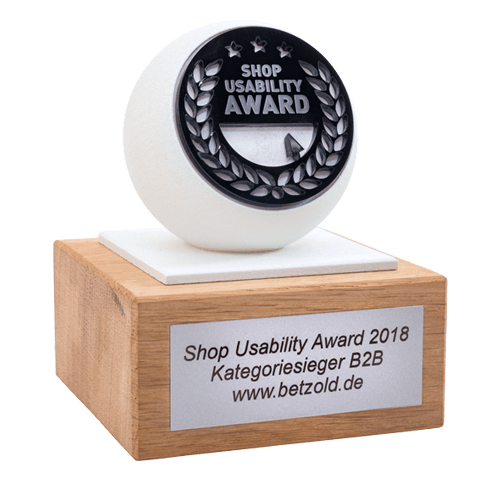 Shop Usability Award 2018 Auszeichnung Shop Usability Award 2018