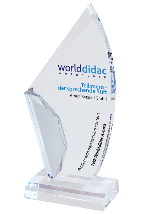 Worlddidac Award 2018 Tellimero Auszeichnung Worlddidac Award 2018 Tellimero