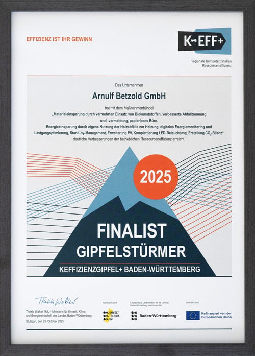 Zertifikat_Betzold_KEFF_2025 Zertifikat für Betzold KEFF 2025